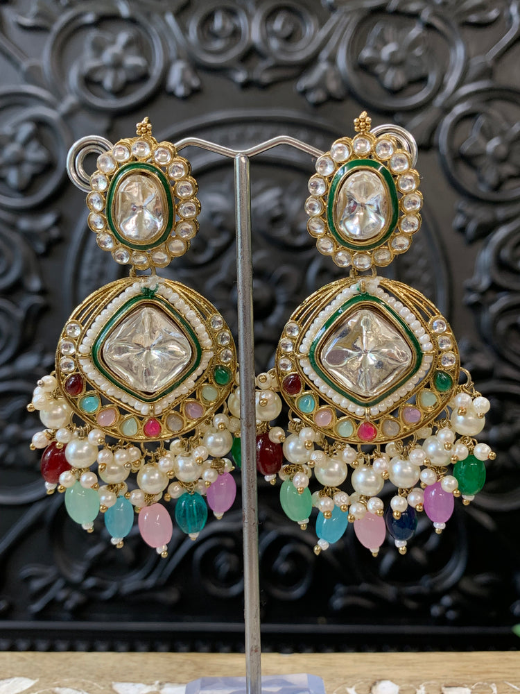 Kenny kundan fashion earring set multi