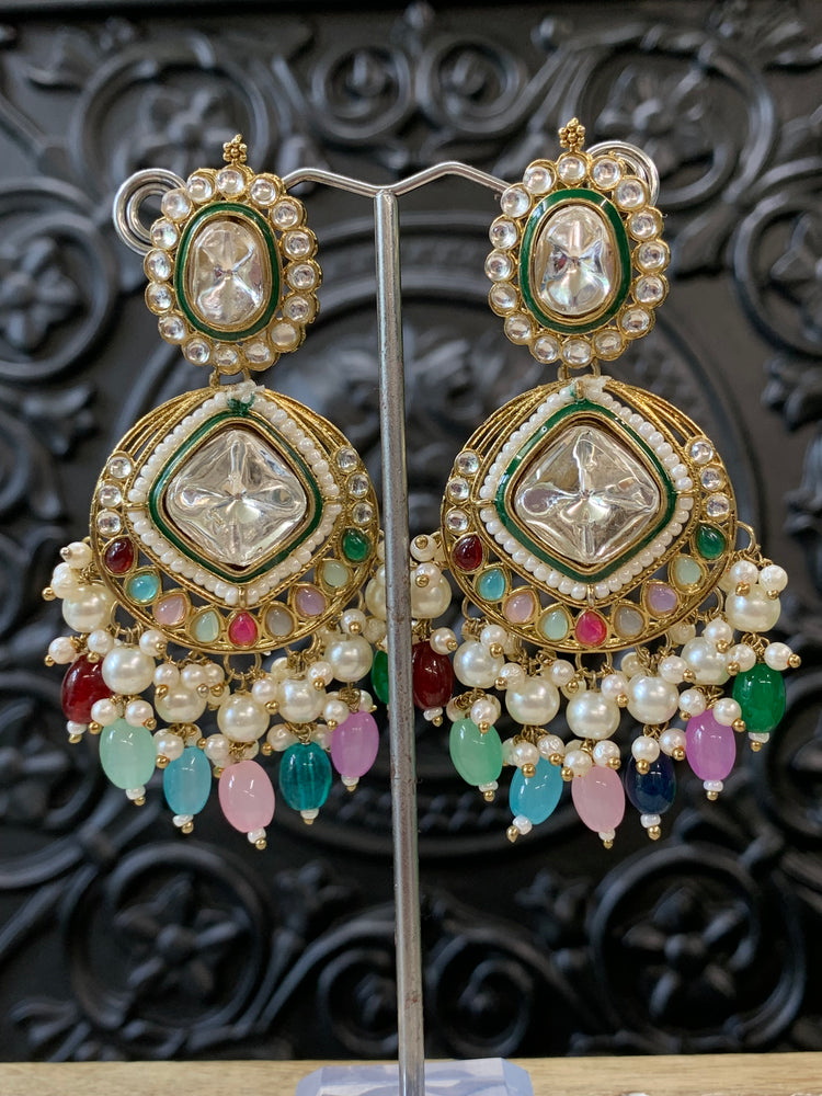 Kenny kundan fashion earring set multi