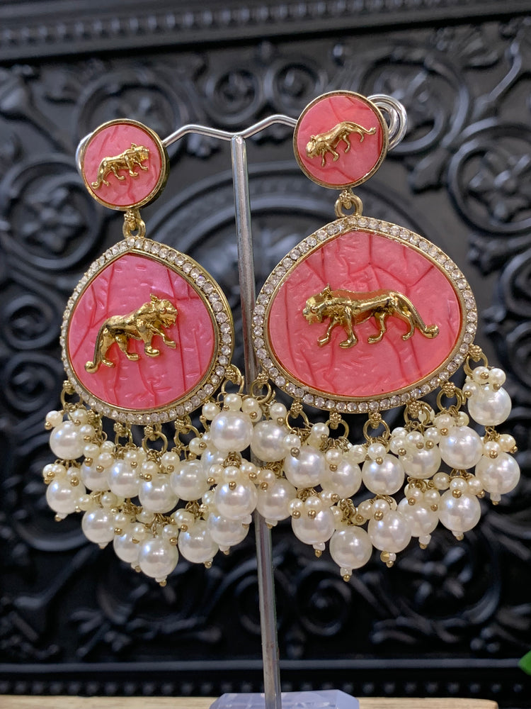 Sabyasachi inspired kundan earring tanna white grapefruit