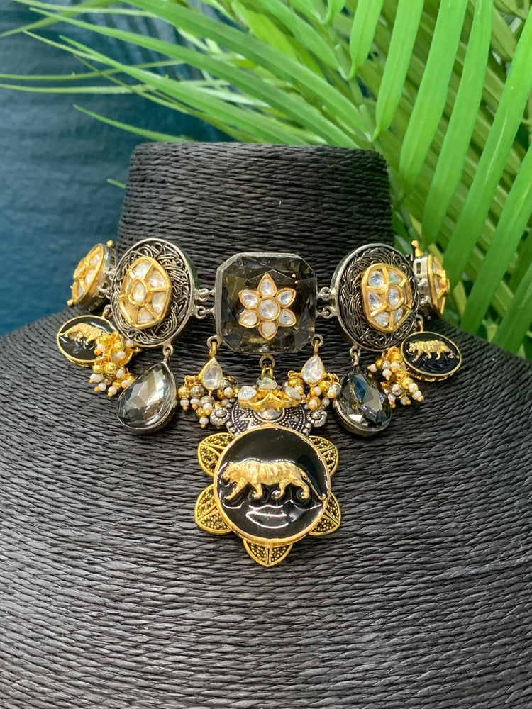 Sabyasachi inspired kundan choker necklace