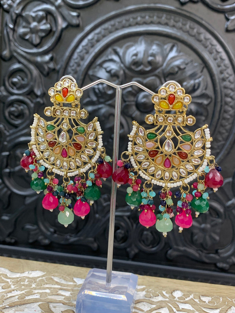 Sujal kundan earring multi