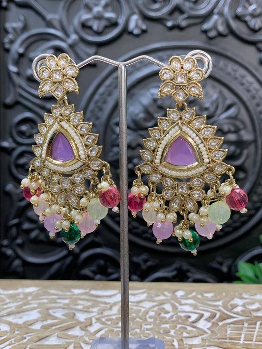 Avery small to medium kundan earring