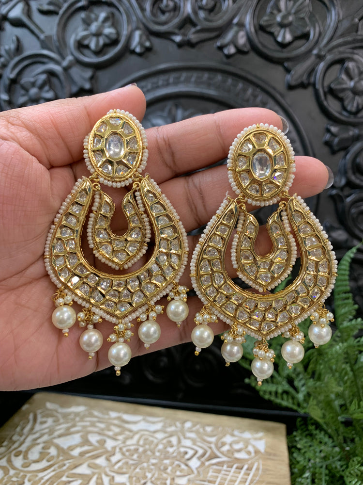 Shova Tyaani kundan Chandbali designer replica