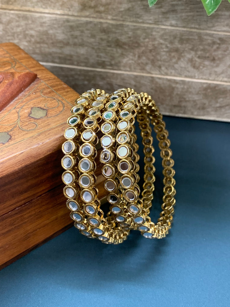 Mirror bangles in circle / round