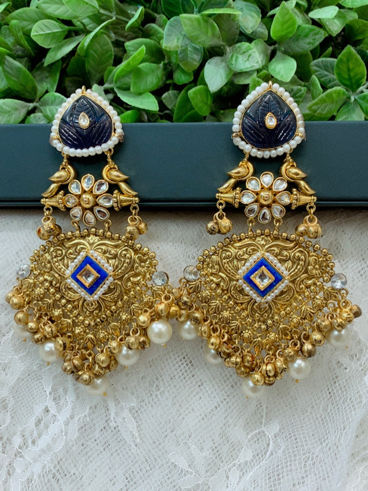 Gold plated jhumka earring