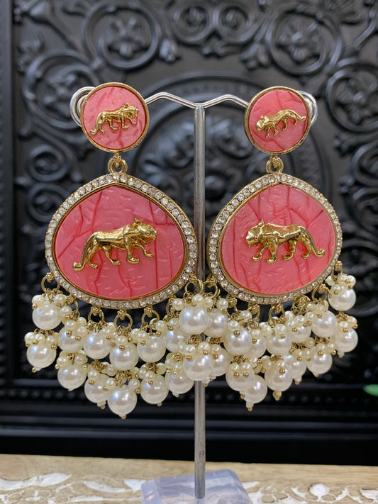 Sabyasachi inspired kundan earring tanna white grapefruit