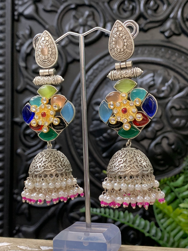 Saba oxi kundan jhumki multi