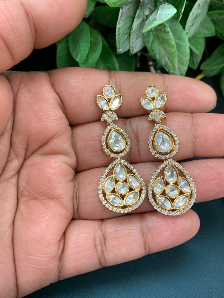 Ellen Tyaani kundan necklace set pink