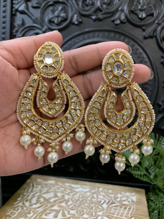 Shova Tyaani kundan Chandbali designer replica