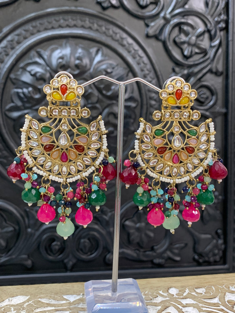 Sujal kundan earring multi