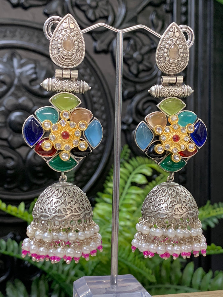 Saba oxi kundan jhumki multi