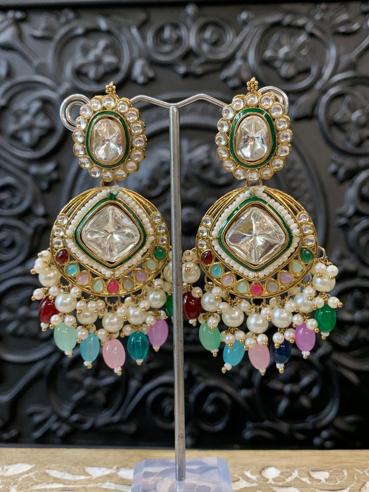 Kenny kundan fashion earring set multi