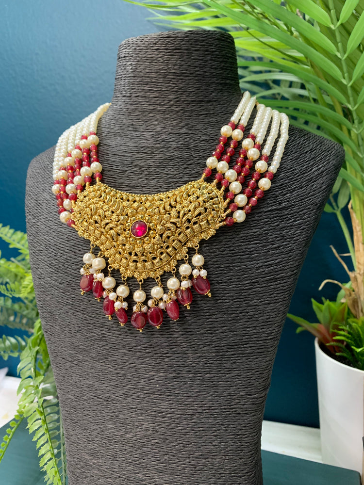 Sayeed Gold plated traditional choker / necklace