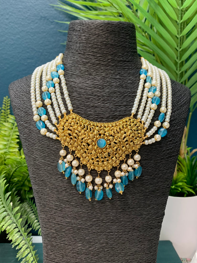 Sayeed Gold plated traditional choker / necklace