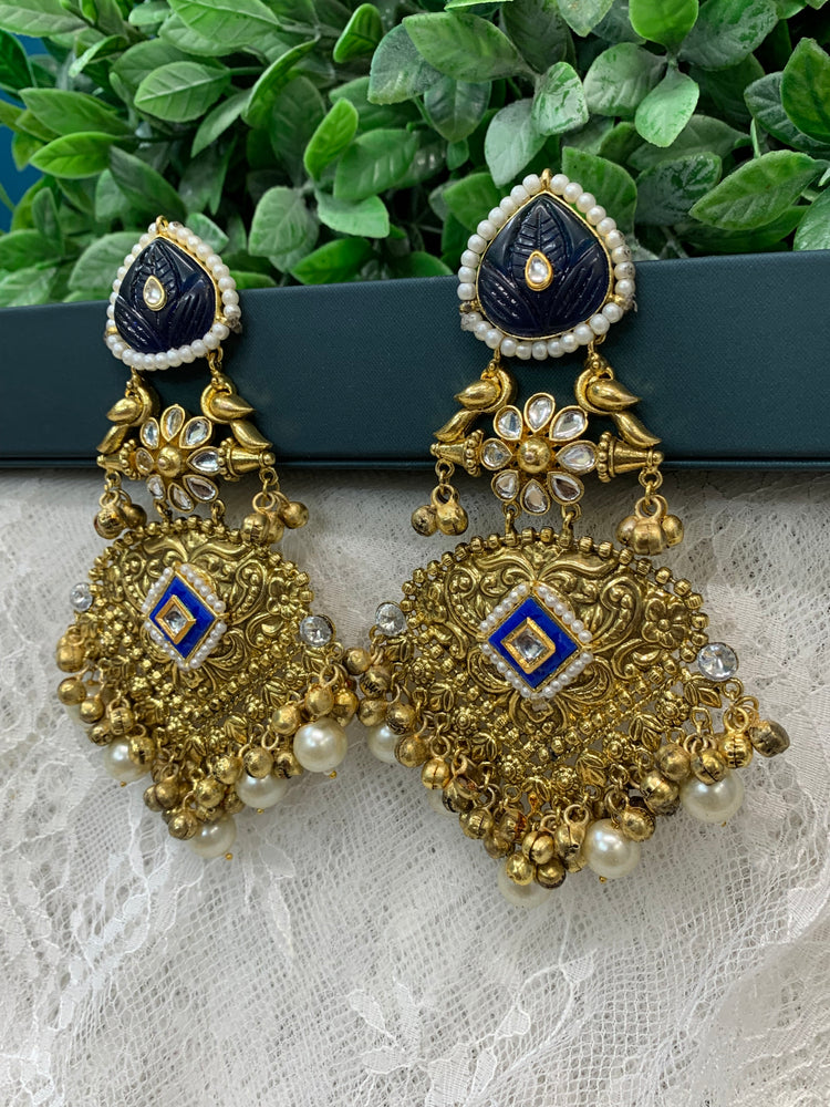 Gold plated jhumka earring
