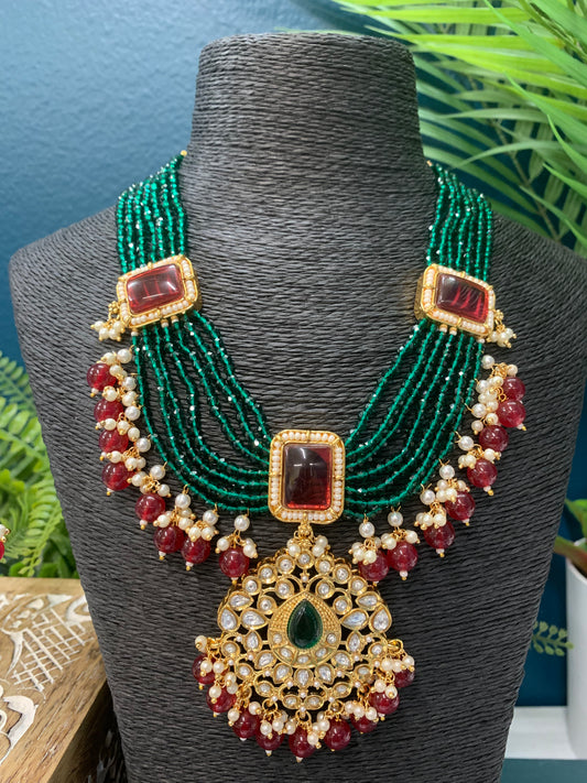 Amrapali inspired mount and tyanni kundan mala set