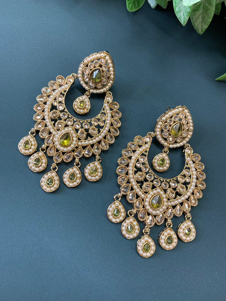 Lia polki Chandbali earring