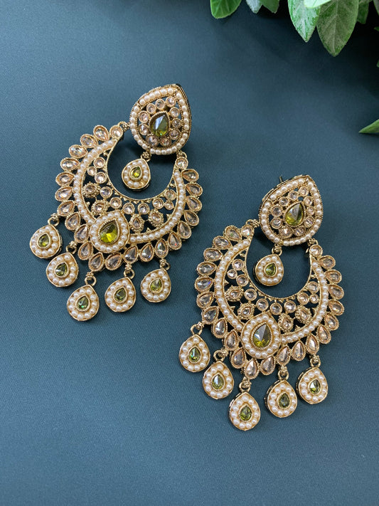 Lia polki Chandbali earring