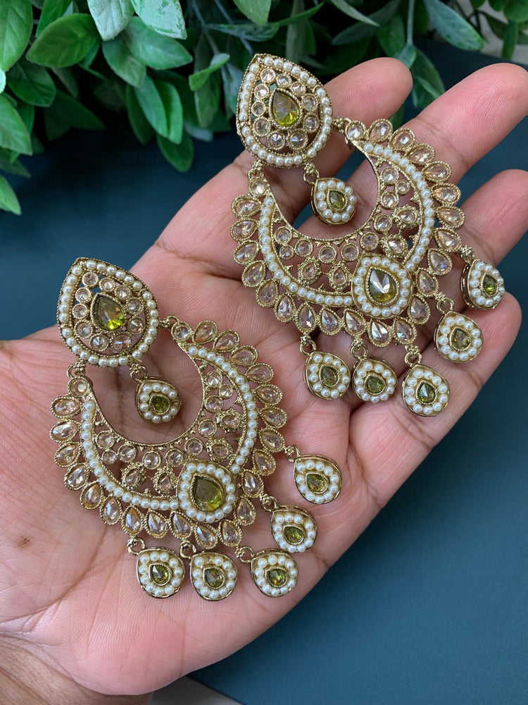 Lia polki Chandbali earring