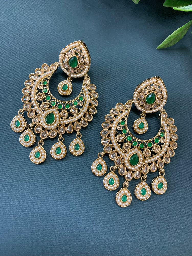 Lia polki Chandbali earring