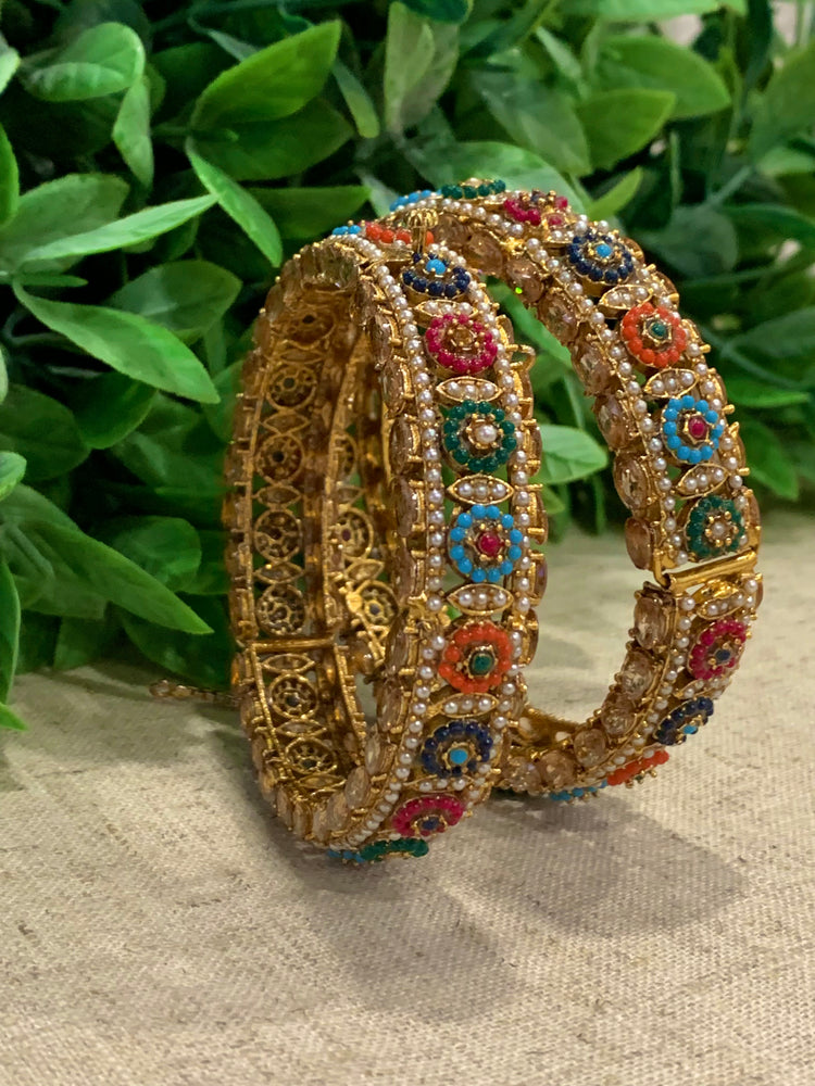 Multi gold openable bangle Pakistani style Annie