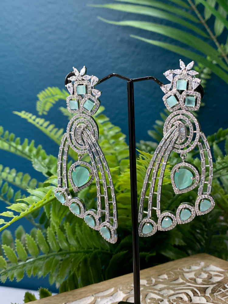 American Diamond jhumki / Cz jhumka / glass jhumki