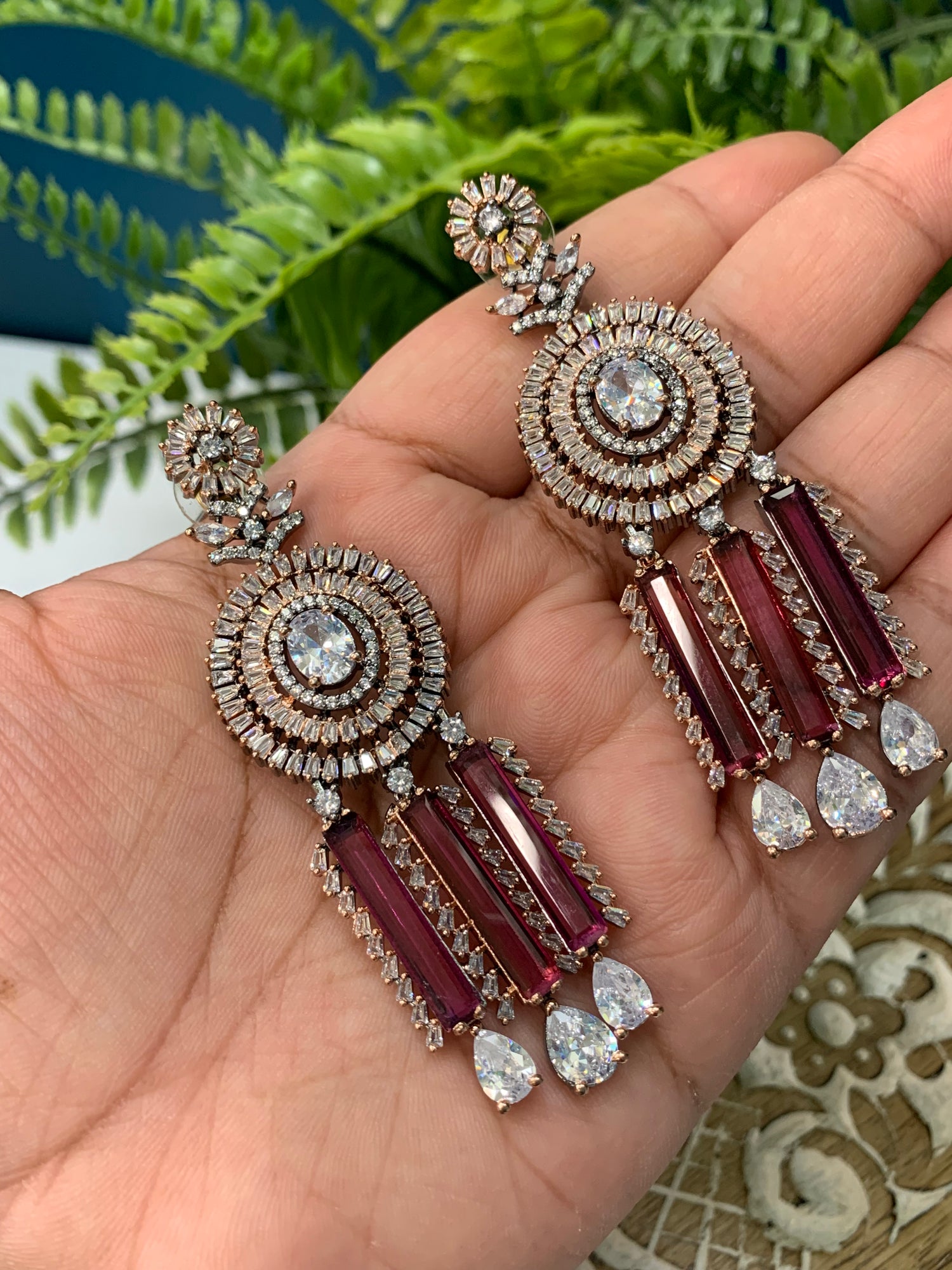 American diamond earrings artificial Clearance