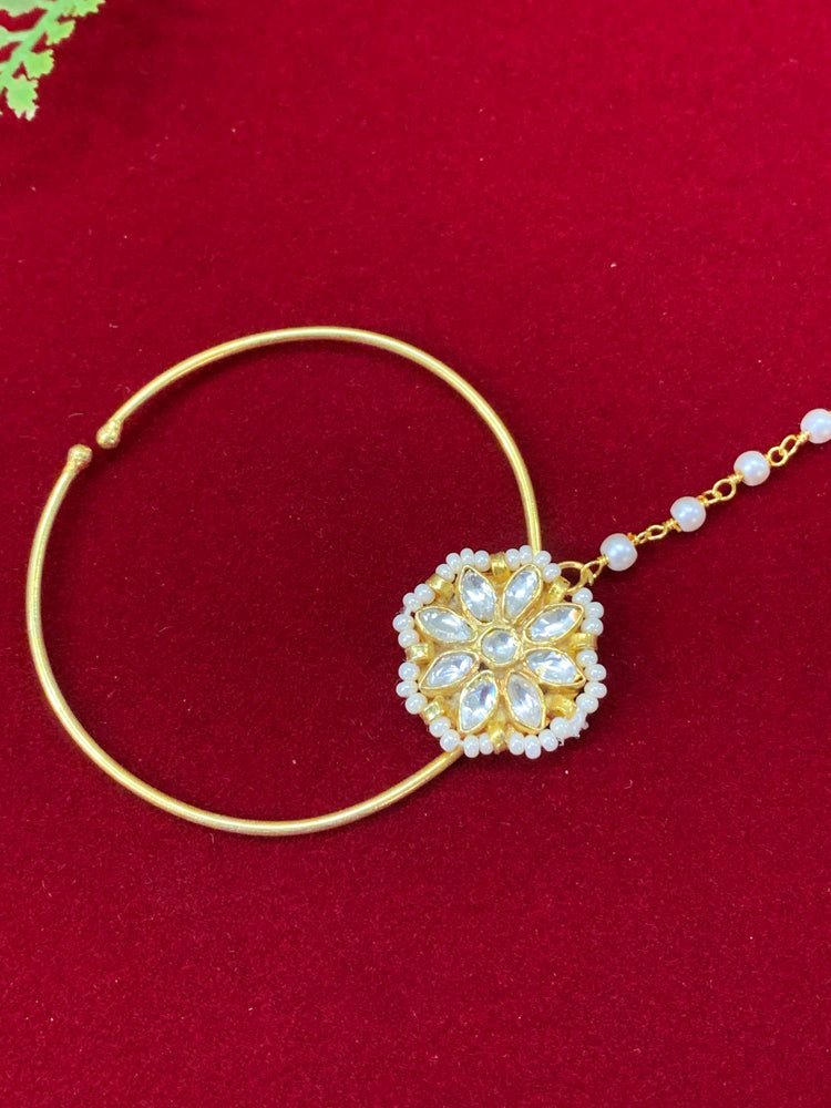 Pachi kundan nath/nose ring