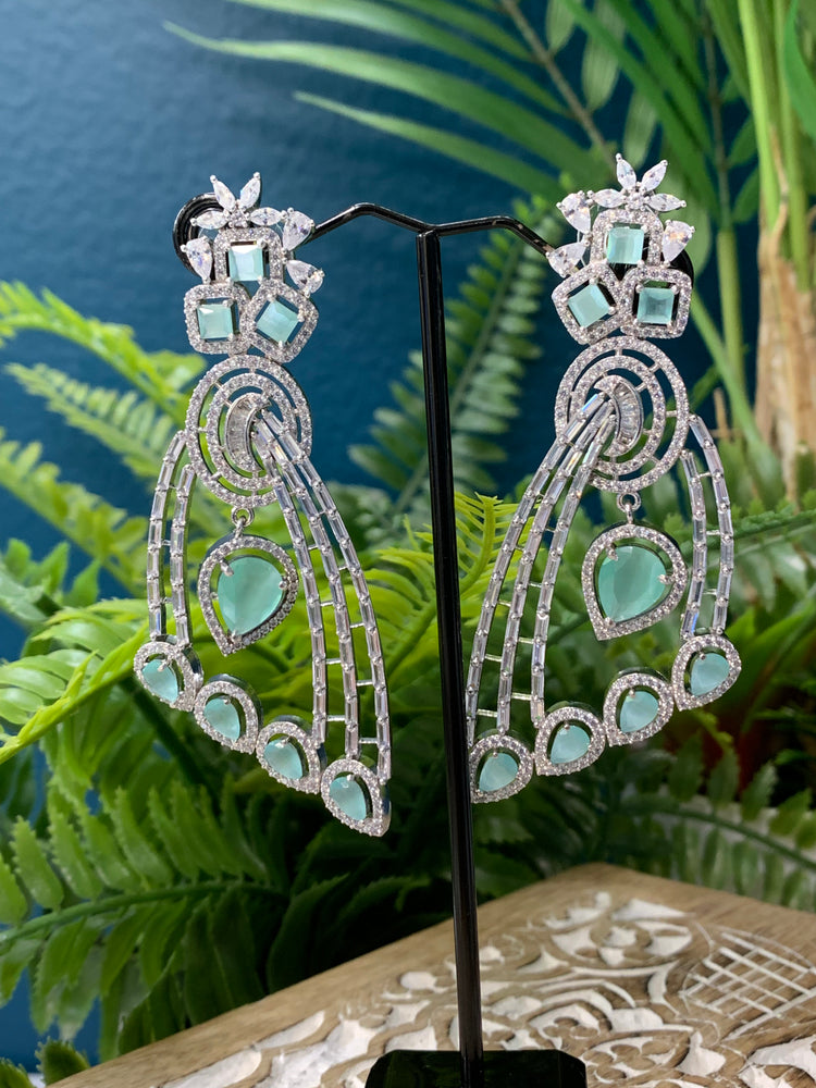 American Diamond jhumki / Cz jhumka / glass jhumki