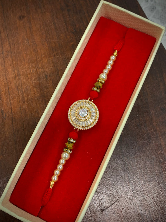 Traditional Rakhi / Rakshabandhan / bhaiduj American diamond