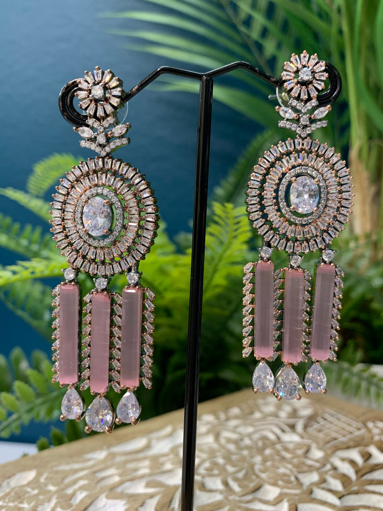 American diamond / AD /CZ earring Victorian plating