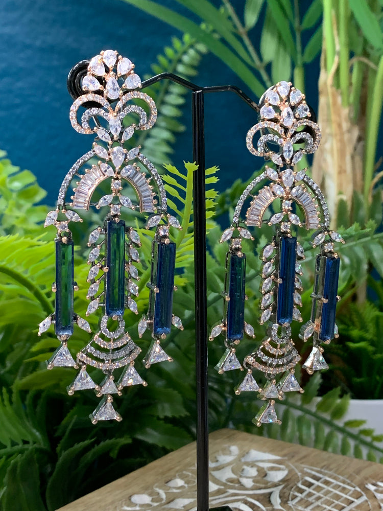 American Diamond jhumki / Cz jhumka / glass jhumki