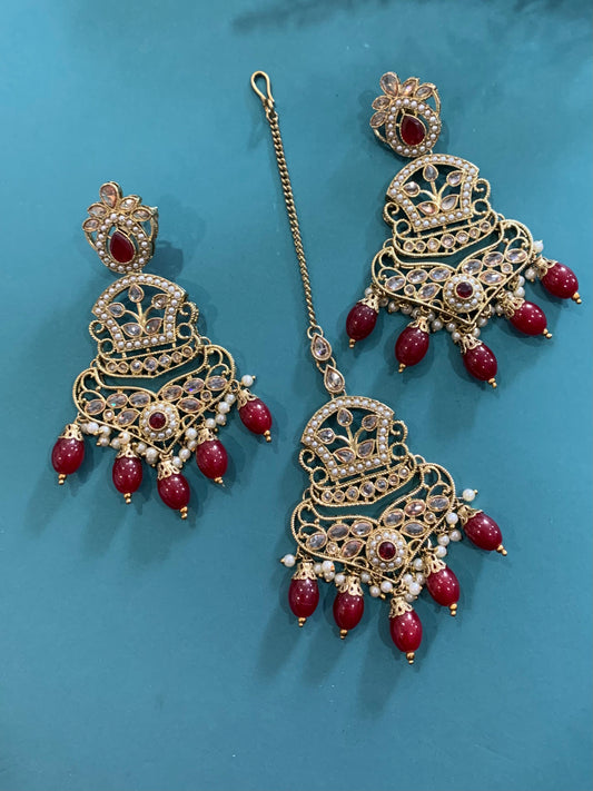 Polki earring Tikka set Molly