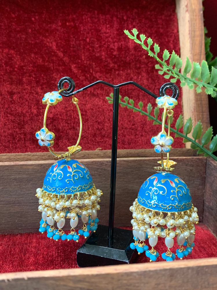 Hand painted meenakari hoop