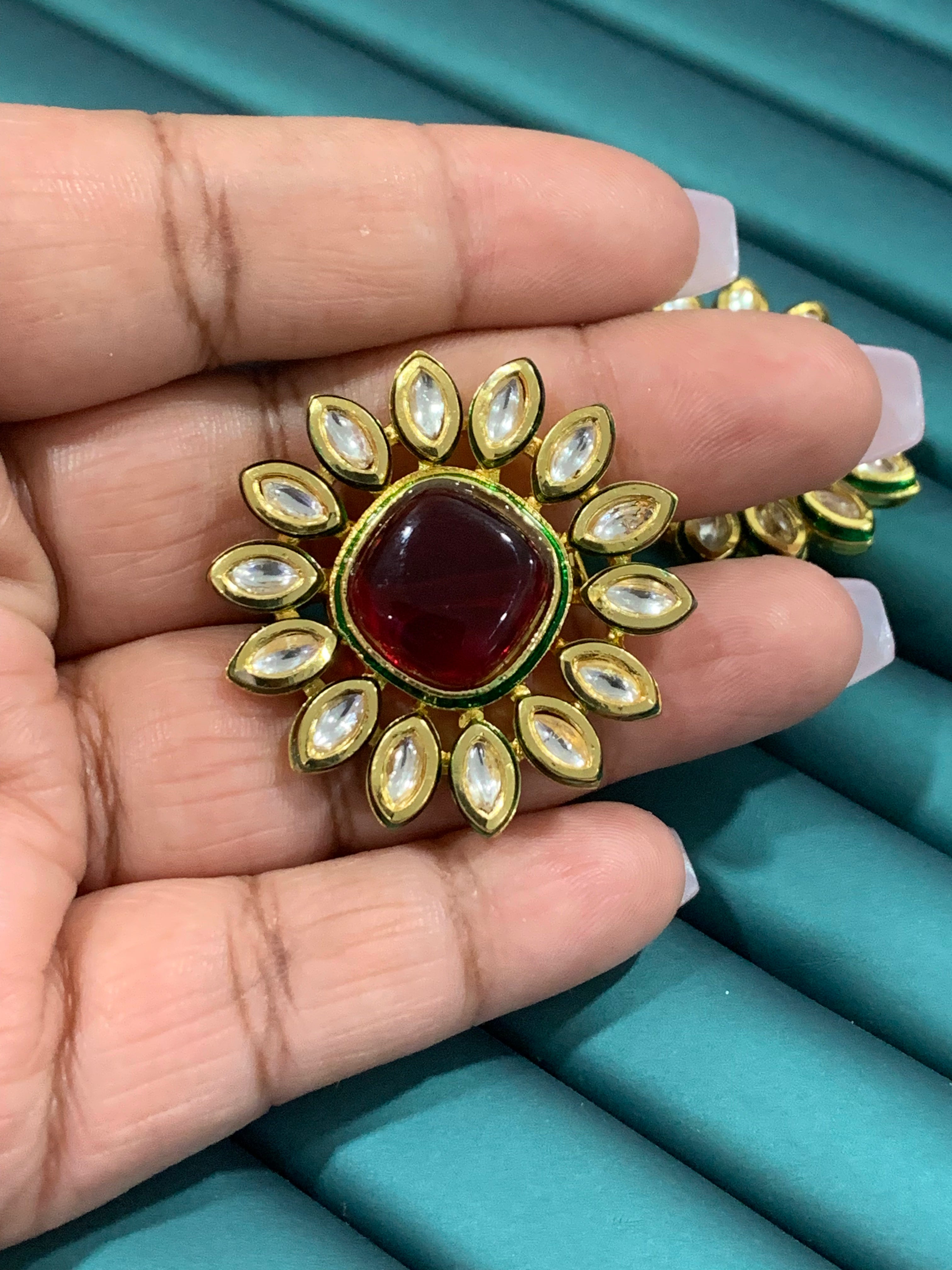 Kundan rings in gold with price deals