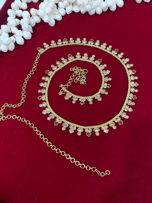 Polki waist chair / waist belt / kamar bandh / body chain / one size / belly chain