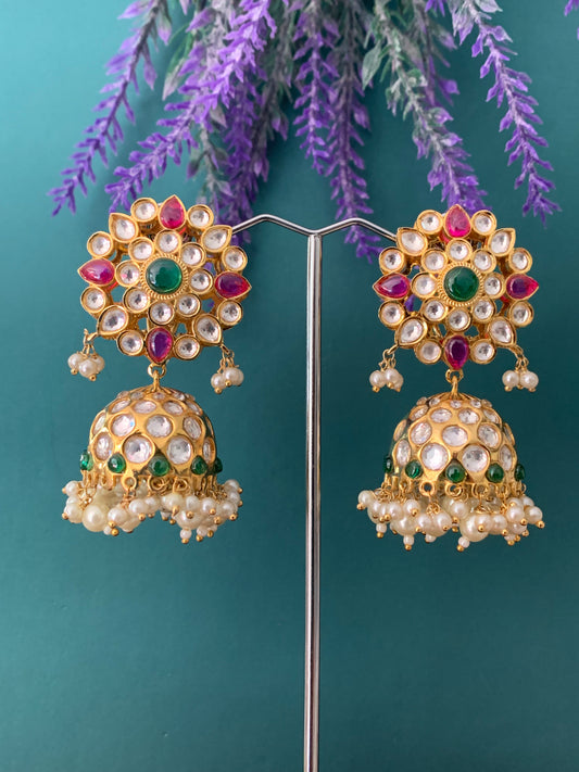 Designer uncut kundan earring