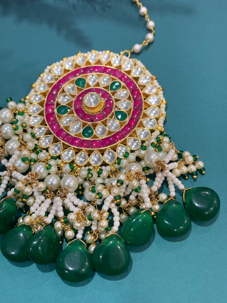 Over size Kundan tikka multi