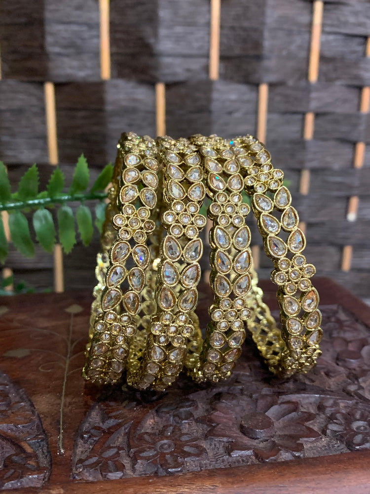 Polki bangle Parul in Antique