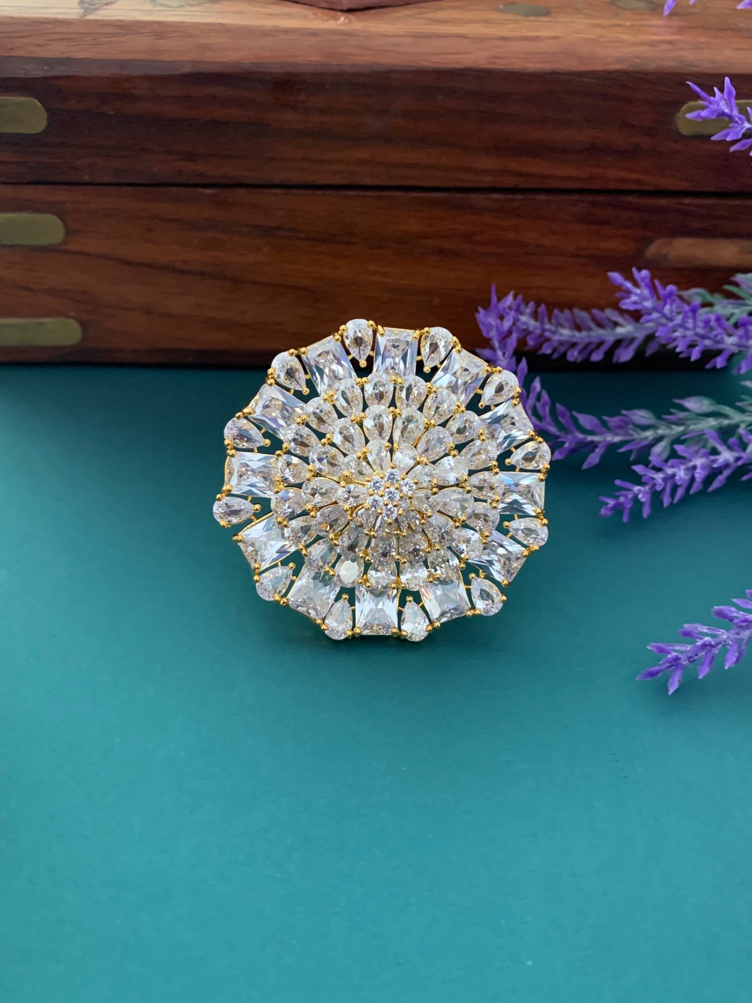 American diamond ring design Clearance