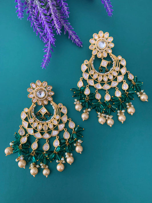 Tyanni kundan earring meera