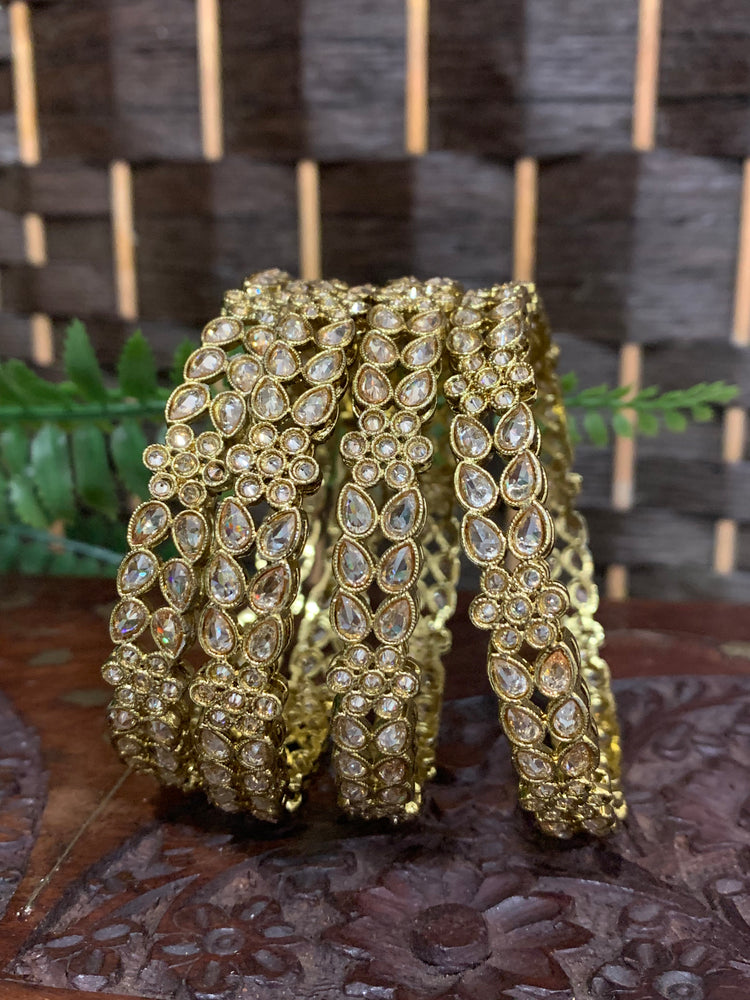 Polki bangle Parul in Antique