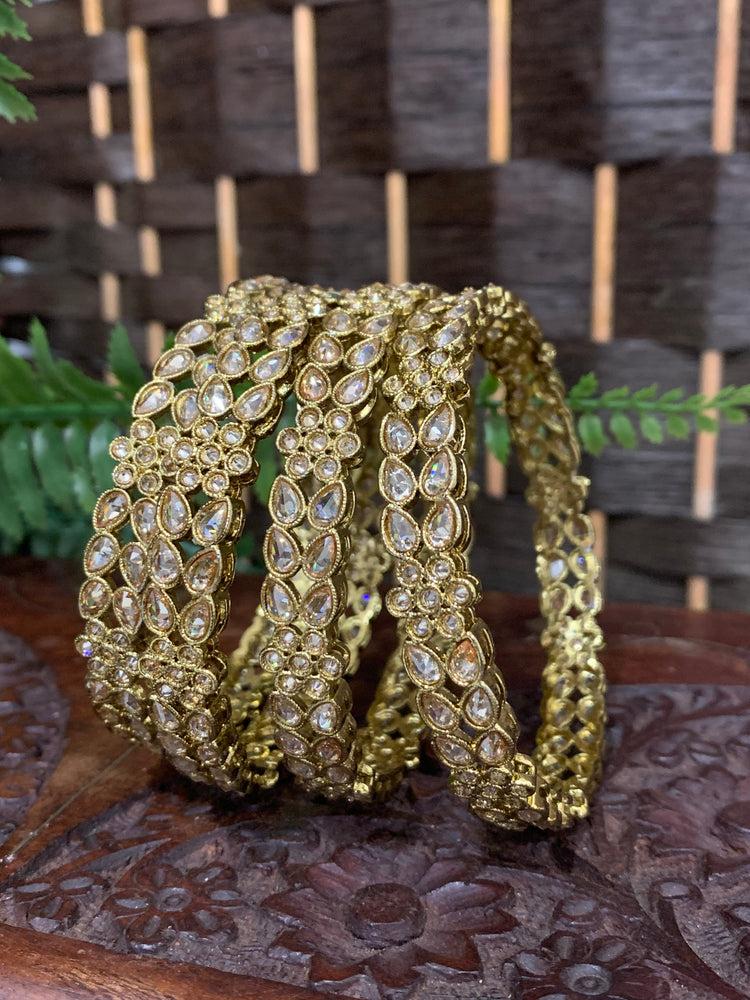 Polki bangle Parul in Antique