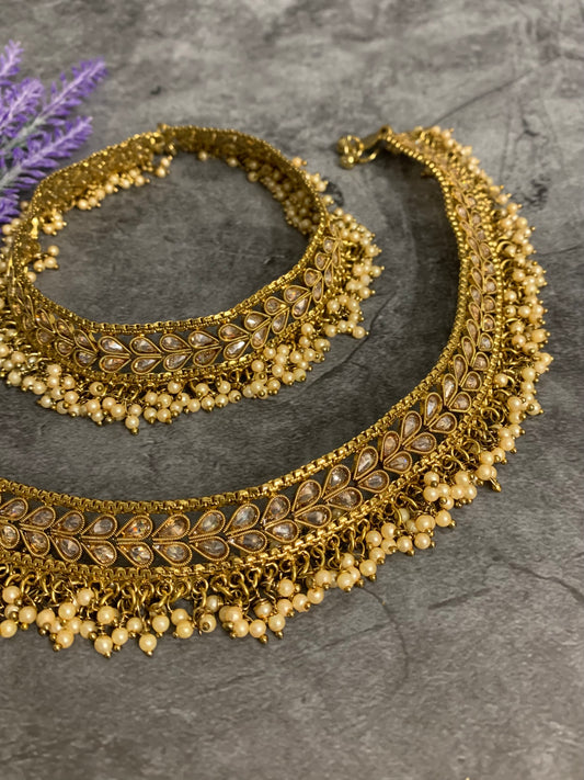 Pakiza Bridal Antique payal /anklet in Antique