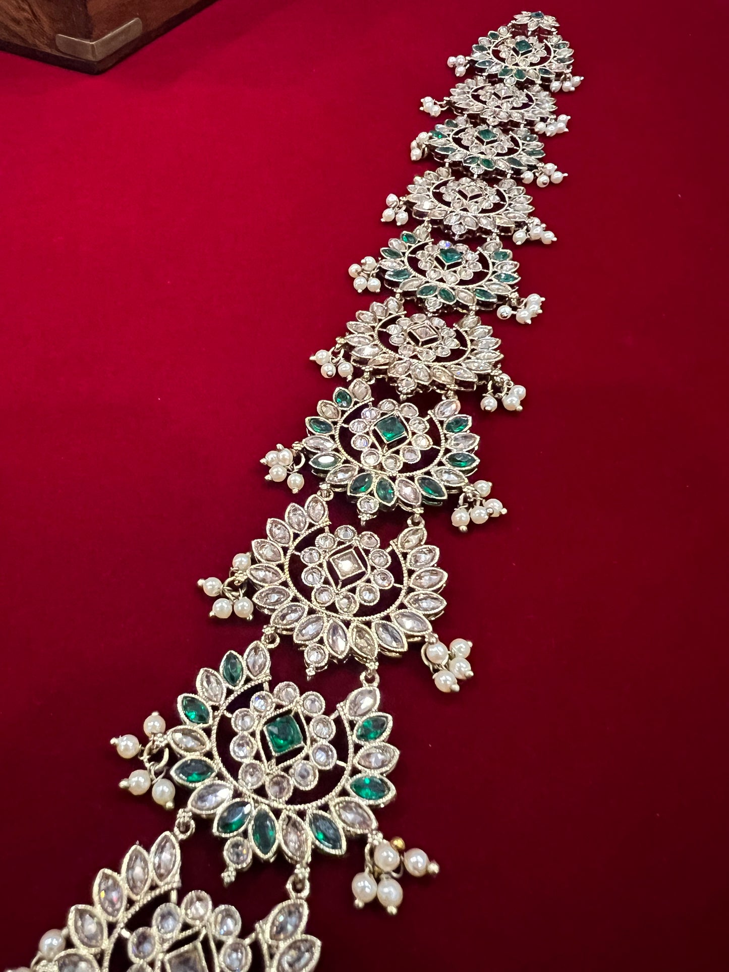 Braid accessory/hair accessory/ hair jewelry/emerald green color