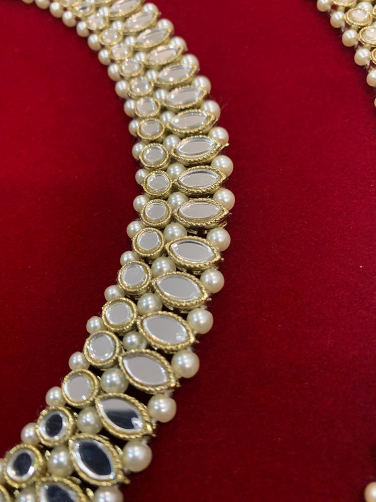 Payal /anklet in antique mirror