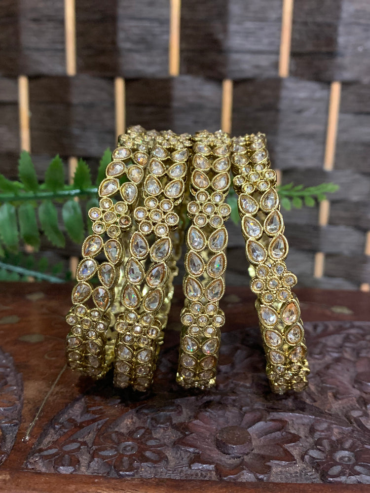 Polki bangle Parul in Antique