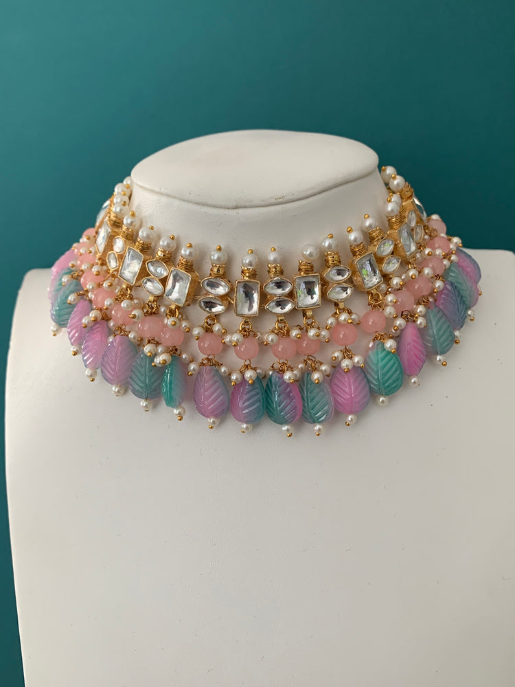 Pachi medium / small choker pastel drops