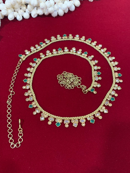 Polki waist chair / waist belt / kamar bandh / body chain / one size / belly chain