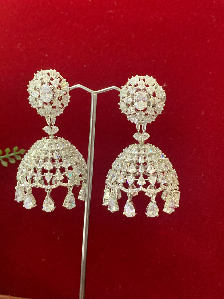 American diamond jhumki